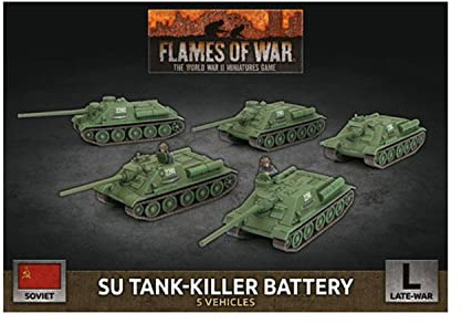 Flames of War Late War Soviet SU Tank-Killer Battery (SBX64)