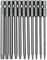KAHEIGN 11Pcs Torx Screwdriver Bits, T6-T40 S2 Steel Magnetic Star Torx Security Head Screwdriver Bits for Electric Manual Screwdrivers (75mm)