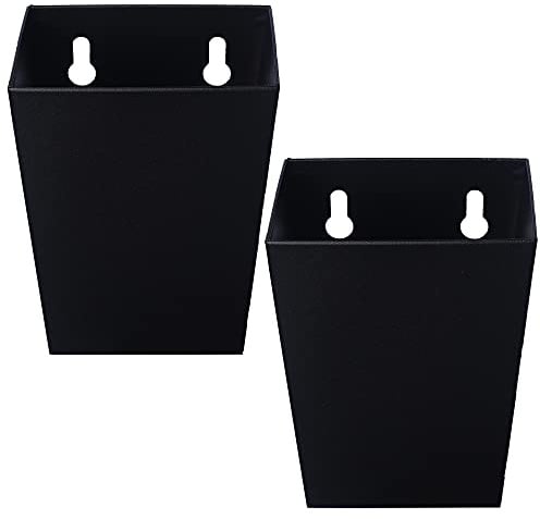 Jumiok Black Beer Cap Catcher Wall Mount Bottle Top Collector Narrow Stainless Steel (Pack of 2)