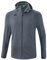 Erima Unisex Erwachsene Erwachsene Liga Star Trainingsjacke mit Kapuze (1032330), slate grey/schwarz, S