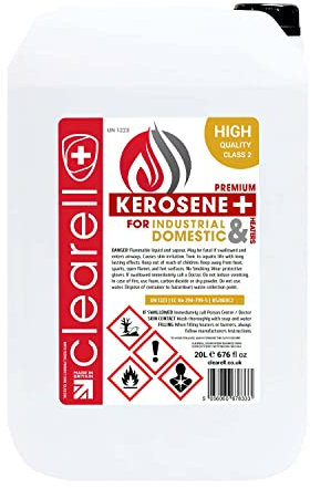 Clearell 20L | Pack of 1 | Premium Quality Kerosene Paraffin Heater Heating Oil Fuel | Compliant to BS2869C2 (20 Litres)