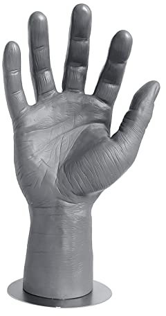Fonowx Affichage de Main de Mannequin Masculin Bijoux de Main pour Hommes, Droit avec Aimant