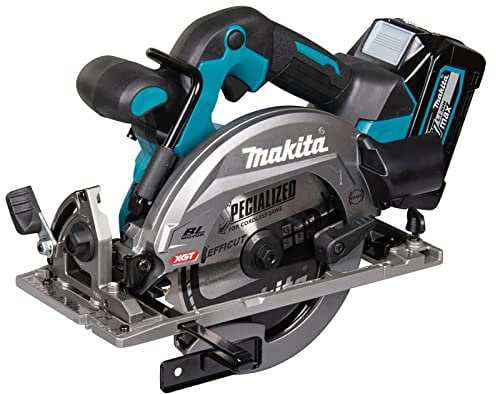 Makita HS012GD201 40V Max XGT Brushless 165mm Circular Saw Complete with 2 x 2.5 Ah Batteries and Charger Supplied in a Makpac Case