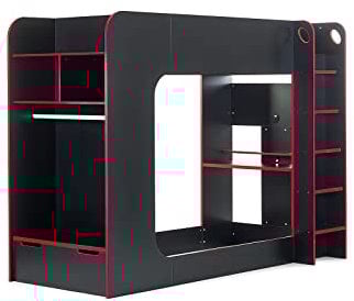 Julian Bowen Black/Red Wood Impact Gaming Bunk