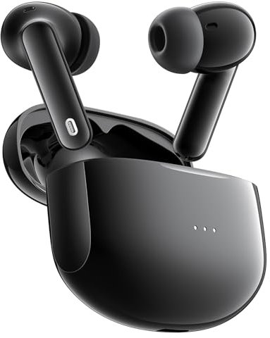 Auriculares Bluetooth Inalámbricos 5.3 Con 4 Mic, ENC Noise Cancelling, 48H Graves Profundos, IPX6 Impermeables, HiFi Stereo Para Trabajo