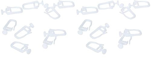 GARDINIA Faltengleiter mit Gleiterkopf Ø 7 mm weiß, 50 (Packung mit 2)