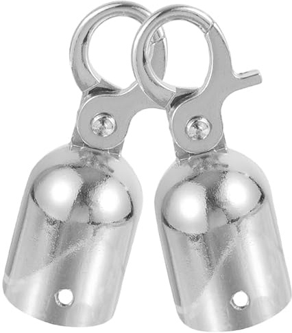 OSALADI Bouchons D'Extrémité De Corde en Acier Inoxydable 3.00 Pouces avec Crochet Lot De 2 pour Rampe De Terrasse Et Raccords De Corde De Platelage Durable