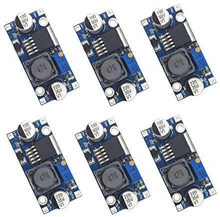 Valefod 6 Pack LM2596 DC to DC High Efficiency Voltage Regulator 3.2-35V to 1.25-30V Buck Converter DIY Power Supply Module