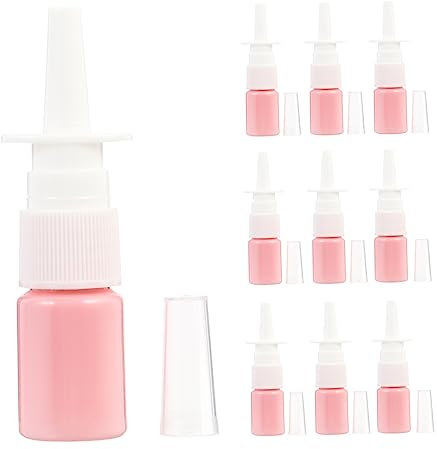 1 Set Da 50 Pezzi Flacone Spray Diretto Contenitore Spray Nasale Di Lavaggio Nasale Naso Vuoto Plastica Lacca Per Spalle Piatte Bottiglia Verde