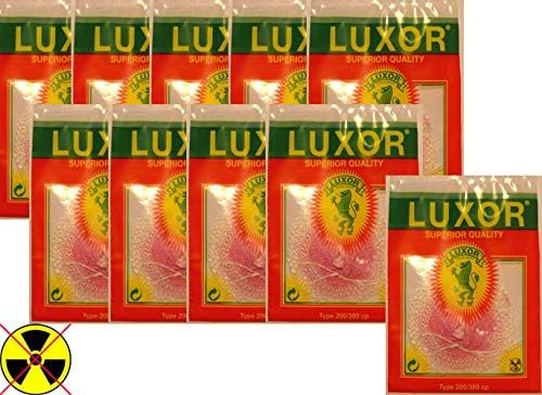 LUXOR Gasmantles Ltd. 10 X Glühstrümpfe für Petromax und andere Petroleumlampen HK500 für Stützbügel (2-Loch - 400/600 CP)
