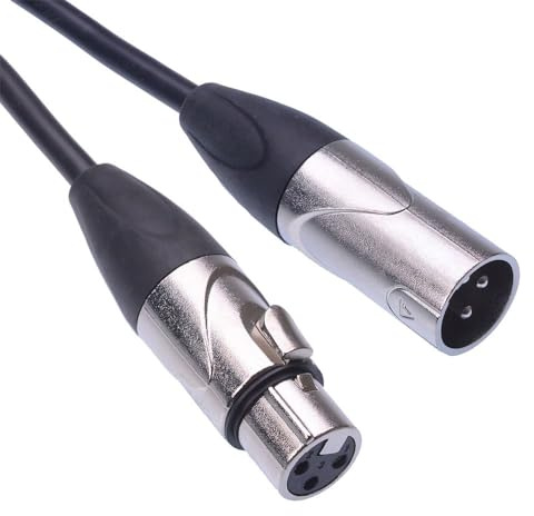 Switch Electronics DMX 3 Pin Male to Female XLR Lead Rugged PVC Cable Lighting 120R Digital Spec (10m)