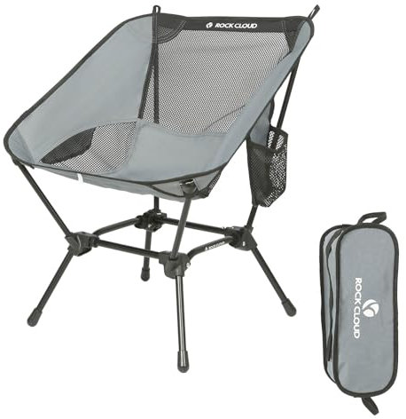 ROCK CLOUD Ultra Lightweight Chair Camping Compact Folding Chairs Portable with Carry Bag for Outdoors Garden Hiking Fishing Picnic BBQ Beach