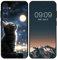 WUACYEAMING für Samsung Galaxy A15 5G Hülle,Mode Schutzhülle Schwarz Handyhülle mit Aesthetic Muster Weich Silikon Dünn TPU Stoßfeste Kratzfest Schutzhülle Cover-Der Mond und die Katze