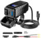 Lhdfyqt Dual-USB Motorrad Telefon Ladegerät, Motorrad Ladegerät, Schnelltrenner Adapter, Steckdose, QC3.0 PD, Type-C & USB, mit Independent Schalter und LED Voltmeter
