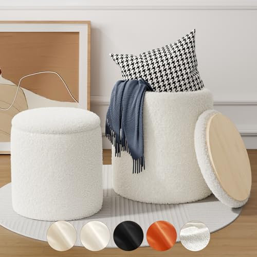 Recximi Ottoman Boucle-White