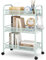 APEXCHASER 3-Tier Rolling Cart,Easy Assemble Mobile Storage Trolley On Wheels,Slide Out Utility Cart Shelving Units Kitchen Bathroom Laundry Room,Green