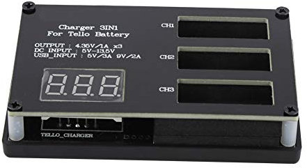 3 in 1 Drone Charger, Portable Multi Battery Intelligent Charging Hub Housekeeper for Tello Drone