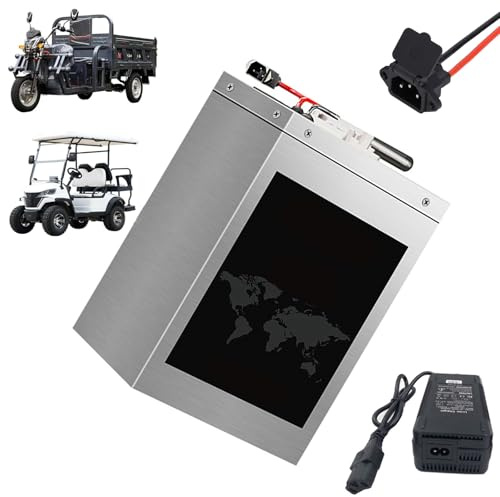 WILLQ 72 Volts Moped Tricycle Battery 72V Motorcycle Battery 40AH 45AH 50AH 55AH 60AH 65AH 70AH 75AH 80AH 85AH 90AH 100AH 120AH Lithium Ion Battery Pack,72V80AH