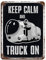 KJUFE Blechschild mit Aufschrift Keep Calm And Truck on Subnautica, Vintage, Metall, Pub, Club, Café, Bar, Zuhause, Wandkunst, Dekoration, Poster, Retro, 30 x 40 cm