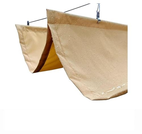 XPLKQXE Copertura Pergolato Retrattile Impermeabile, Vela Ombreggiante Scorrevole A Onde, Tettoia Scorrevole A Onde per Patio Esterno con Ferramenta, Cortile