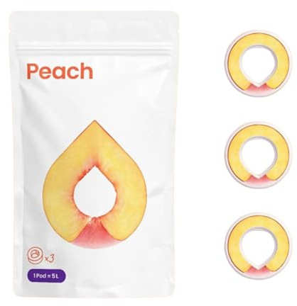 Duft-Pods Original für Air Up Flasche mit erfrischendem Pfirsich-Geschmack - 0 Zucker, 0 Kalorien nur natürliches Aroma - 3x Air Up Pods für 15L Wasser mit Geschmack durch Duft