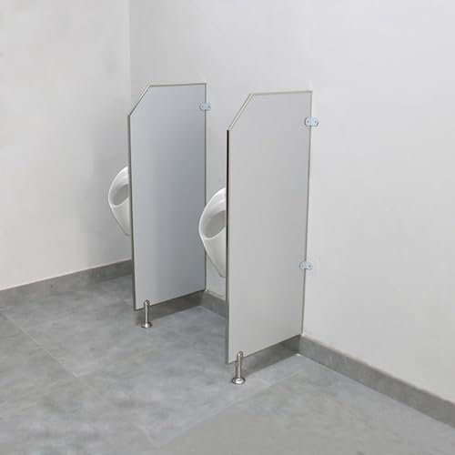 MESCXTY Urinal-Trennwand, Bodenmontage, Urinal-Sichtschutz, Trennwand mit Befestigungsmaterial für Schulen, Kindergärten, öffentliche Orte, 3 Stück