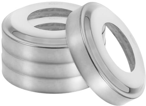 VANZACK Couverture D'ÉChelle De Piscine en Acier Inoxydable 4 PièCes Plaque De Recouvrement pour ÉChelle De Piscine ProtèGe ÉChelle 1.9 Pouces DéCoratif Et Durable