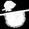 Kids Girls Victorian Maid Costume White Fancy Dress Set with Lace Pinny Apron & Maid Hat for School Plays, Book Week, Historical Days, and Dress-Up Role Play