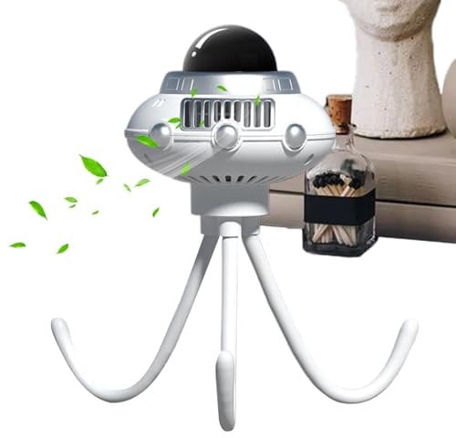 Octopus Clip Fan - Portable Bladeless Stroller Fan, Adjustable 3-Speed Cooling Device | Flexible Tripod Baby, Rechargeable, Battery Operated Pram for Travel, Home, and Outdoor Use