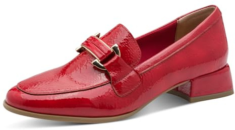 MARCO TOZZI Damen Slipper Modeschuh rot rot