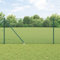 Brokky 3352084 Recinzione in Rete saldata con 13 Pali a Picco Verde 1.2x25 m Acciaio Recinzione Giardino in Metallo Palizzata da Giardino,Recinzioni Decorative da Giardino,Design Bello Robusto