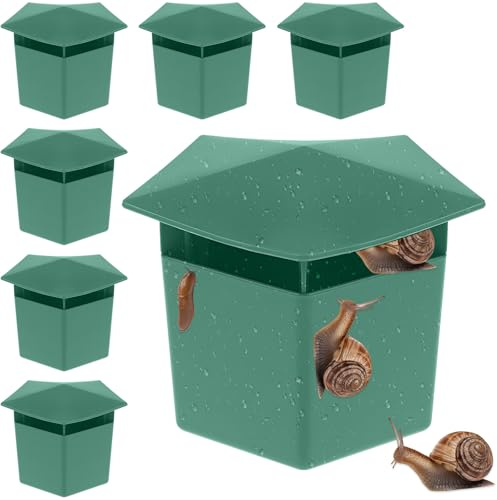 6Pcs Trappole Lumache Riutilizzabile Efficiente, Trappola Catturanti Lumache Biologiche Ecologico Sicuro, Lumachicida Attrezzo Catturare Birra Giardino Orto per Proteggere Fiori Piante Fioriere