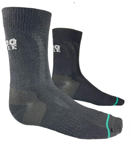 The Original 1000Mile Sock Double Layer Construction Blister Free Guarantee Repreve 87% Recycled Materials, Total comfort no blisters, Medium, Black