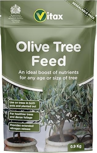 Olive Tree Feed – Organic-Based Fertilizer for Healthy Growth, Dense Foliage, Strong Roots & Enhanced Fruiting in Potted or Garden Olive Trees (Single Pack)