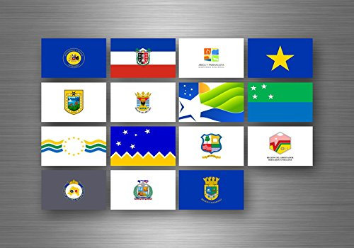 Aufkleber sticker set bundesstaat lander flagge flaggen stempel fahne chile
