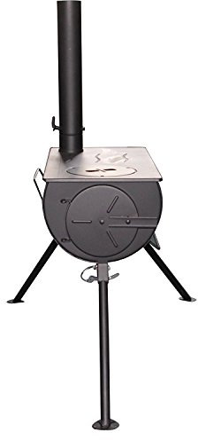 DWD Outdoor Camping Camp Fire Wood Burner Stove with Carry Bag (Stove with 2 Litre Water Heater)
