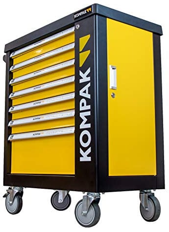 Kompak LZ01 Carro de Herramientas de 252 Piezas, Amarillo Y Negro