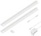 ledscom.de LED Unterbau-Leuchte SIRIS weiß matt, flach, je 50cm, je 531lm, warm-weiß, 2er Set