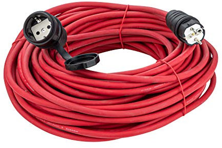 DEMA 30m Verlängerungskabel H07RN-F 3x1,5 mm² rot