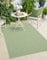 the carpet Mistra - robuster Teppich, modern, langlebig und pflegeleicht, In- und Outdoor, Wohnzimmer, ideal für Küche, Flur und Wintergarten, flachgewebt, Grün, 160 x 220 cm