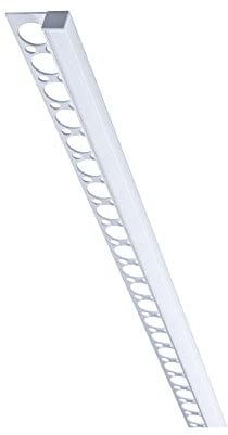 Paulmann 78410 LumiTiles LED Strip Profil Frame mit Diffusor IP44 2m Alu eloxiert, Satin Spritzwasserschutz Aluminium Badbeleuchtung