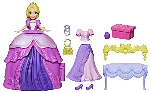 Hasbro Disney Prinzessinnen Prinzessin Styling Überraschung Rapunzel, Puppenspielset mit Kleidern und Accessoires, Spielzeug für Kinder ab 4 F3469 Multi