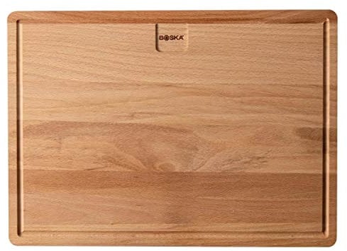 Boska Dining Board Amigo L/Servierbrett/Europäisches Buchenholz/Dinnerbrett mit Auffangrinne / 39 x 28 cm