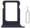 Perzework SIM-Kartenfach Halter Slot Ersatz für iPhone 13 (Mitternacht) mit wasserdichtem Gummiring und Auswurfstift (Single Sim Version)