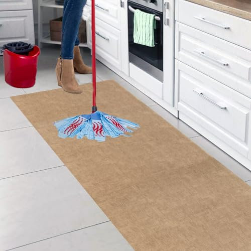 parpyon® Tappeto passatoia Cucina Lavabile Sixty - Antiscivolo aderisce Perfettamente a Terra Non Piega Si pulisce con il mocio è Antisfilo tappeti Moderno (CM60X80, 02SY)