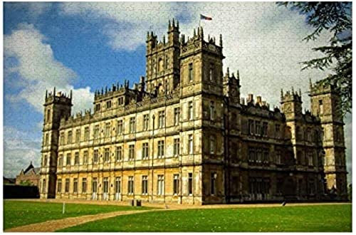 KESIMO Puzzles 1000 Teile Für Erwachsene Papery Puzzle Game Toys – Highclere Castle Downton Abbey 38x26CM
