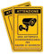 Cartelli Area Videosorvegliata Alluminio 20x30cm (A4) 2pz Adesivi per Casa negozio e Proprietà Privata Cartelli Sicurezza