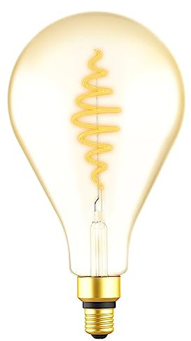 NCC-Licht LED Spiral Filament A160 BigDrop 7W = 40W E27 Gold 470lm extra warmweiß 1800K DIMMBAR