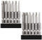 Saipor 12 Stück 50mm Magnetische Vierkant-Schraubendreher-Bits S2 Stahl Vierkantkopf-Bits 1/4 Zoll Sechskantschaft Vierkantantrieb SQ1/SQ2/SQ2.75/SQ3/SQ4/SQ5 Quadratischer Schraubendreher-Bit-Set