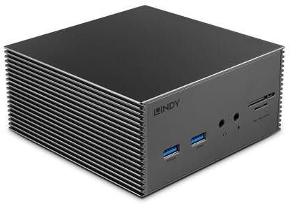 Lindy DST-Pro 101, USB-C Laptop Dockingstation mit 4K-Unterstützung und 100W Netzteil